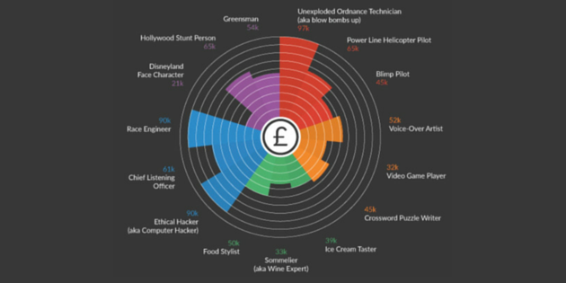 Infographic List Of Dream Jobs That You Have Never Considered